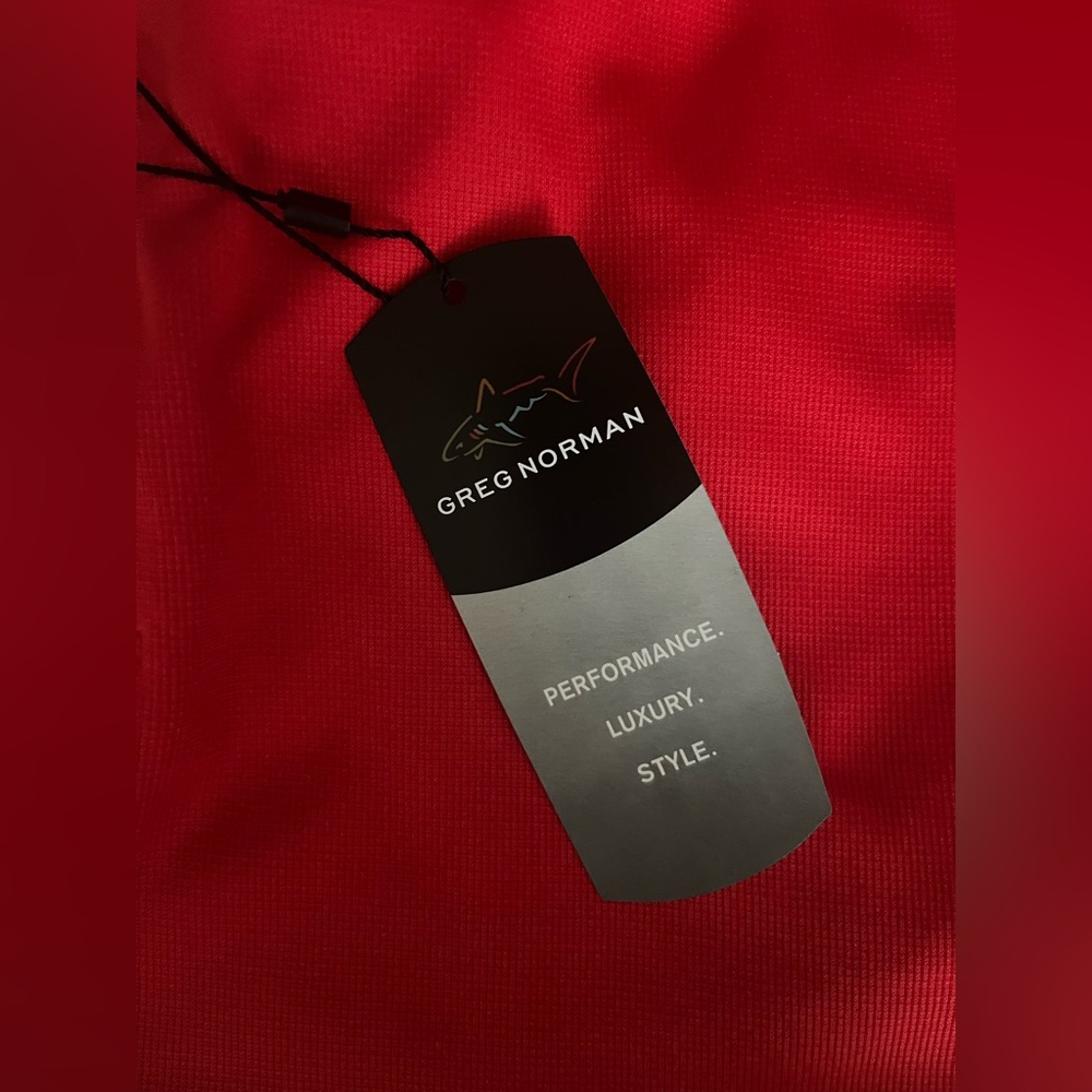 Greg Norman Collection Men's Polo Shirt 3Set - Green, Red & Blue w/white strips. - Picture 8 of 16